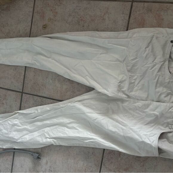 rag & bone tailored workwear bottoms white jean pants - Picture 5 of 7